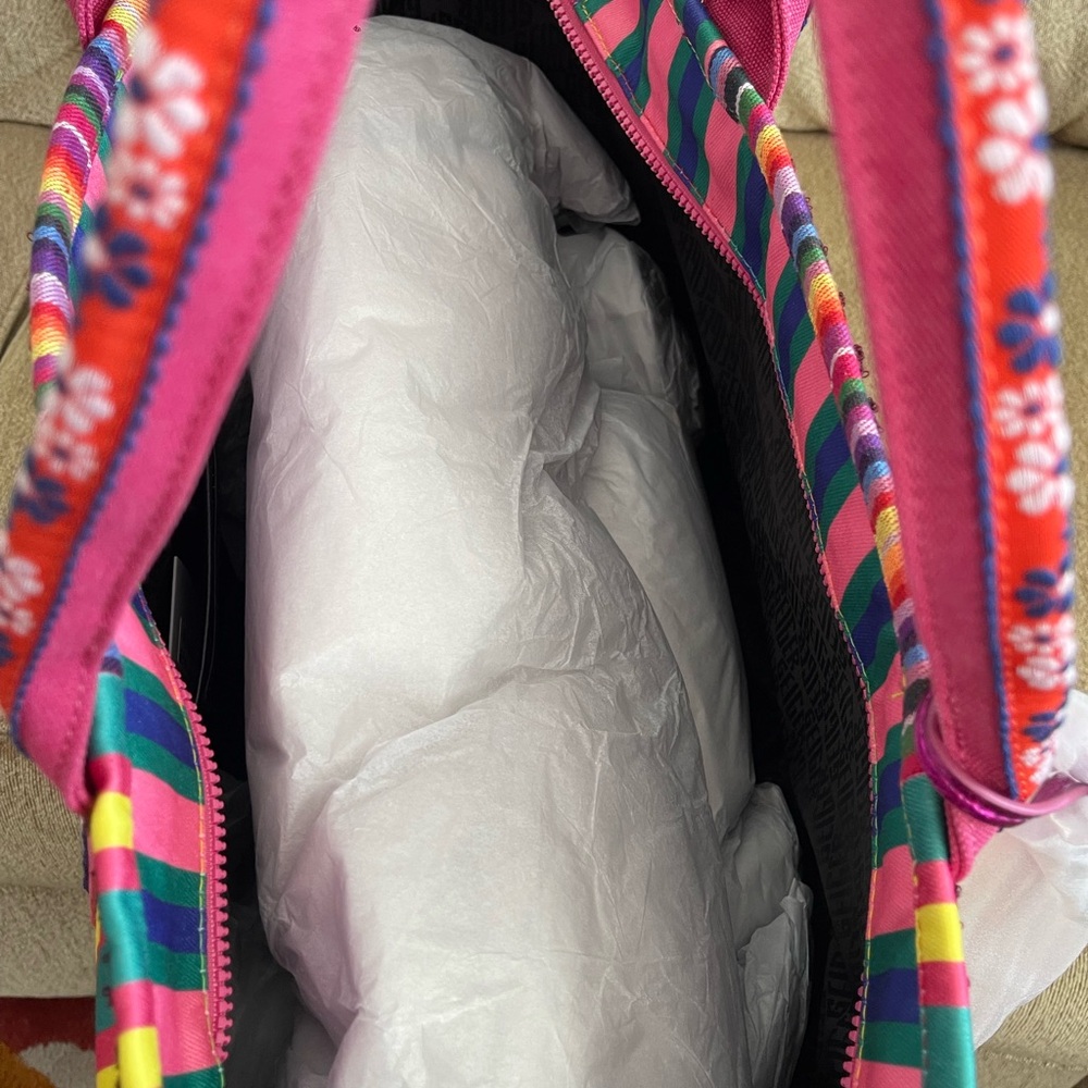 Kurt Geiger Multicolor Striped Tote - Picture 4 of 7
